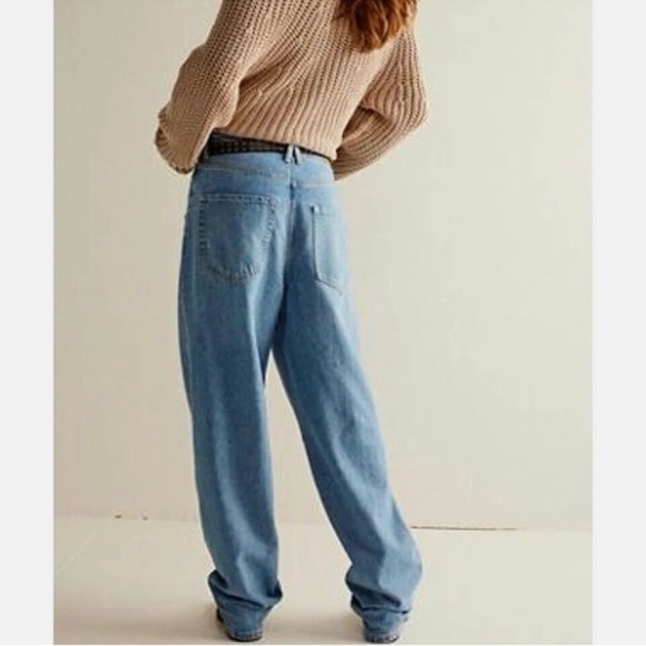 NWT Free People Crossroads Low rise baggy Jeans 25 - Picture 15 of 16